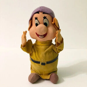 Vtg 1967 Gund Gunderful Creation Disney Snow White Dwarf Dopey  Japan